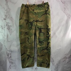 Cabelas Pants Mens 38 X 30 Camo Hunting Vintage Goretex USA Rain Canvas